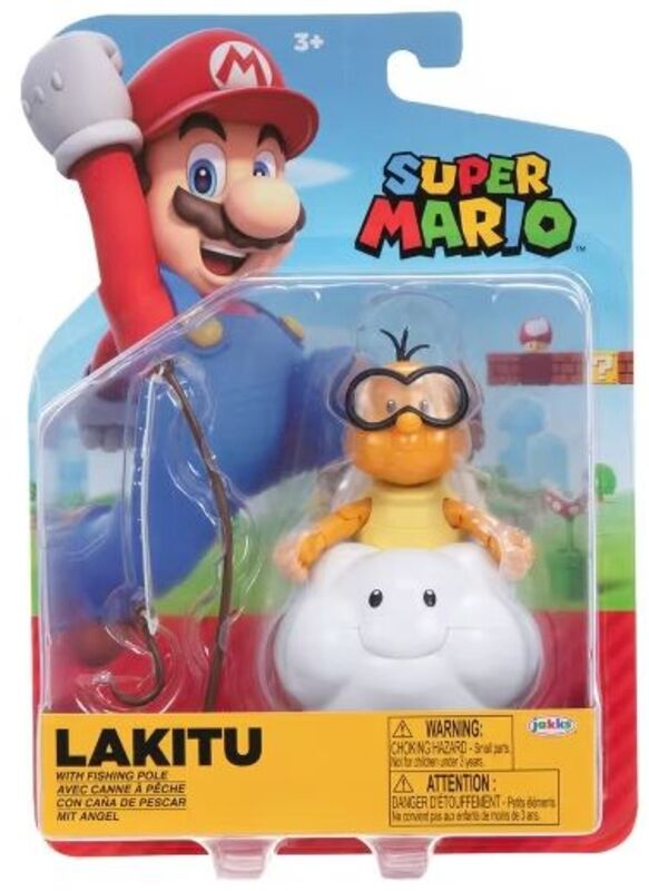 Jakks Pacific Nintendo Φιγούρα 4'' Super Mario W.45-5 Σχέδια (431084) - φωτογραφία 3