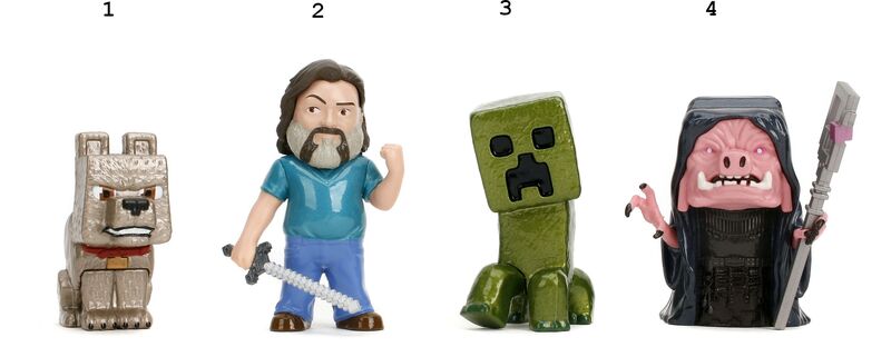 Jada Minecraft Movie Φιγούρες 2.5'' W.5-4 Σχέδια (9385138300W05) - φωτογραφία 2
