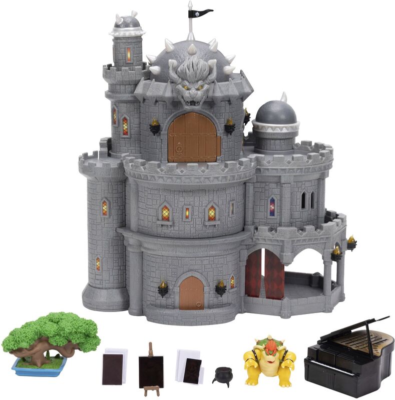 Jakks Pacific Super Mario Galaxy Movie Φιγούρα 1.5'' Bowser Castle Playset (432254)