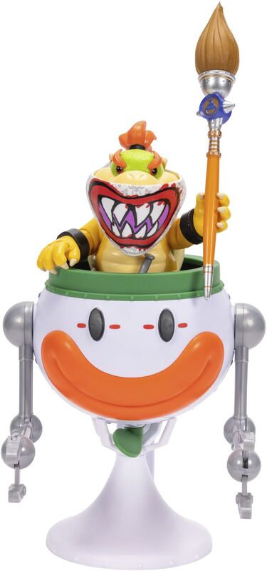 Jakks Pacific Super Mario Galaxy Movie Φιγούρα 5'' Bowser JR. With Clown Car Playset (432284)
