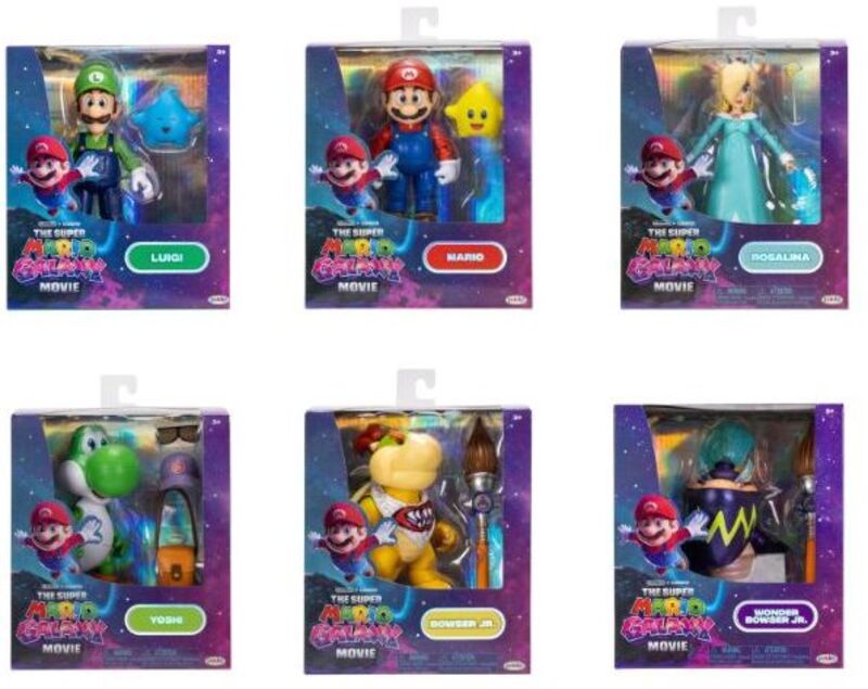 Jakks Pacific Super Mario Galaxy Movie Φιγούρες 5'' W.1-6 Σχέδια (432294) - φωτογραφία 3