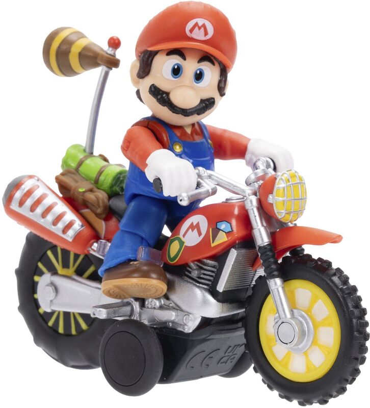 Jakks Pacific Super Mario Galaxy Movie Φιγούρες 2.5'' & Vehicle W.1-2 Σχέδια (432324)