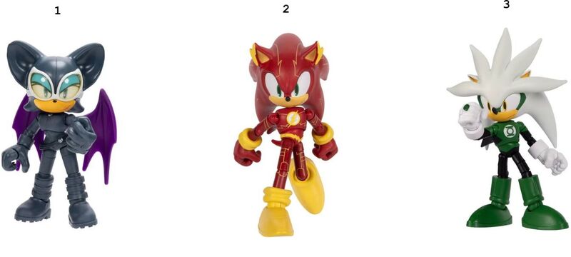 Jakks Pacific DC X Sonic The Hedgehog Φιγούρα 5'' W.3-3 Σχέδια (433714) - φωτογραφία 2