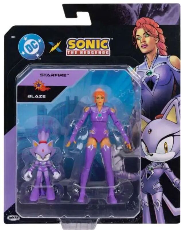 Jakks Pacific DC X Sonic The Hedgehog Φιγούρα 2.5'' & Φιγούρα 5'' Σετ Φιγούρες W.3-3 Σχέδια (434824) - φωτογραφία 5