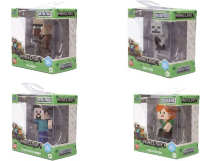 Jada Minecraft Φιγούρες 2.5'' W.4-4 Σχέδια (9385138300) φωτογραφία