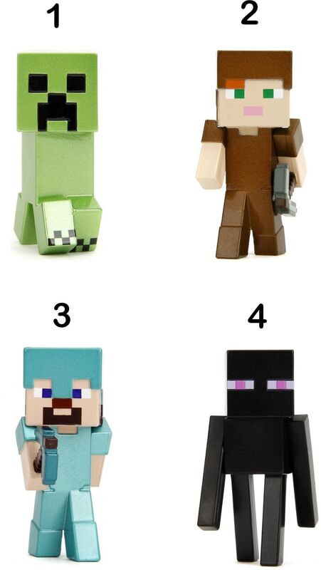 Jada Minecraft Φιγούρες 2.5'' W.3-4 Σχέδια (253260005) - φωτογραφία 2