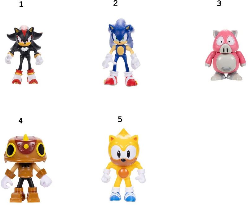 Jakks Pacific Sonic Φιγούρα 2.5'' W.22-5 Σχέδια (426054-8) - φωτογραφία 2