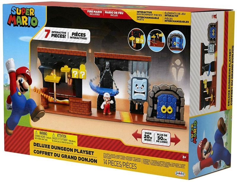 JP Nintendo Φιγούρα 2.5" Super Mario Deluxe Dungeon Playset (85993) φωτογραφία