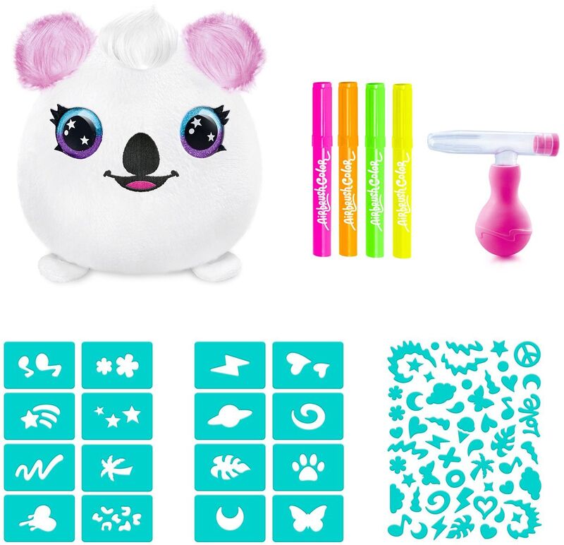 Canal Airbrush Plush Neon Squish Plush Bucket S2-3 Σχέδια (AIR022)