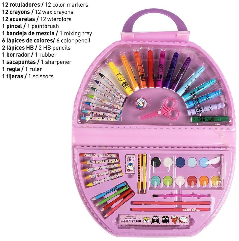Cerda Hello Kitty Σετ Ζωγραφικής 50Τμχ (2700001777) - φωτογραφία 4