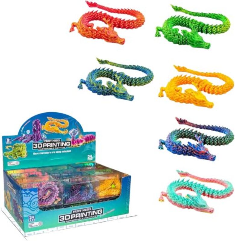 BW 3D Printing Δράκος 28cm-6 Σχέδια-1Τμχ (XD-046)