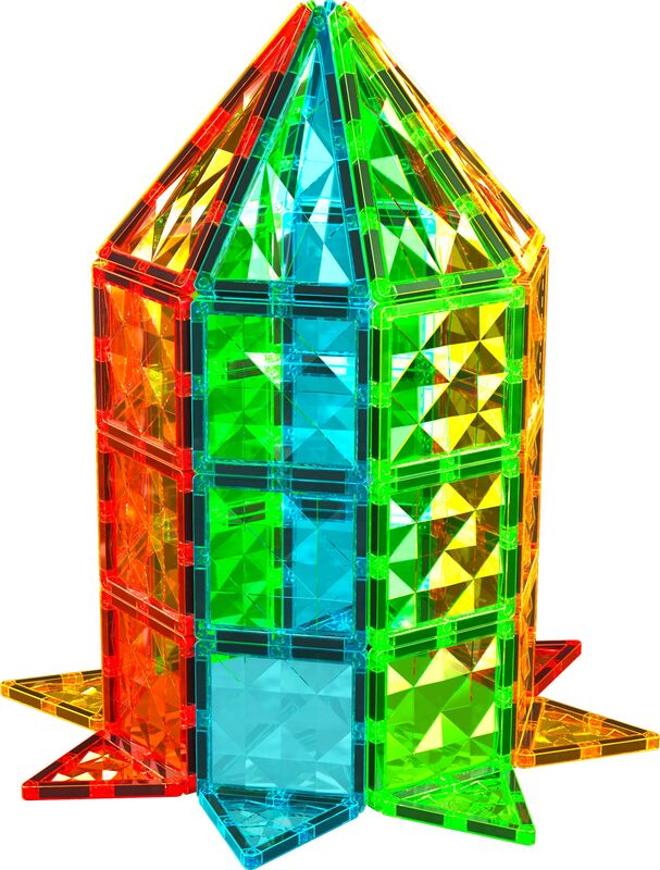 Geomag Magnetic Tiles Gems 60pcs. (PF.224.103.00) - φωτογραφία 5