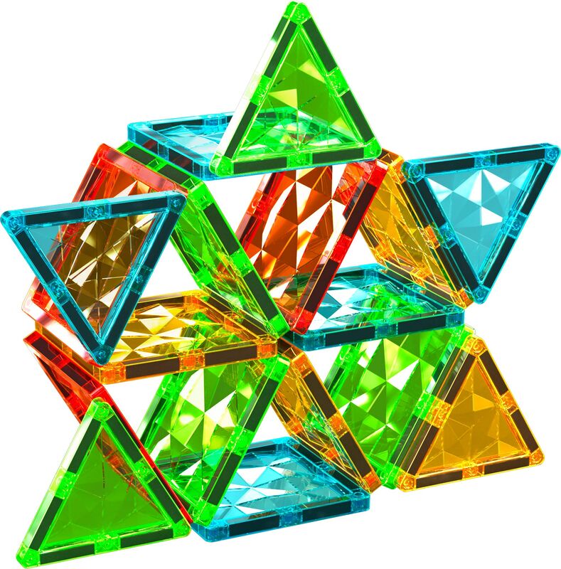 Geomag Magnetic Tiles Gems 60pcs. (PF.224.103.00) - φωτογραφία 6