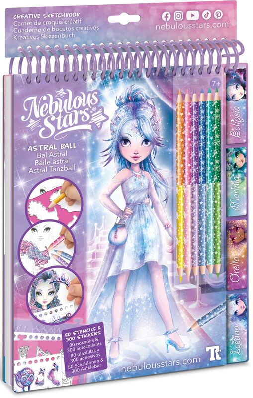 Nebulous Stars Fashion Sketchbook-Star Gala (11142)