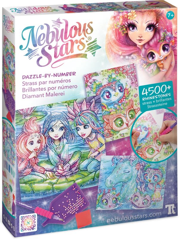 Nebulous Stars Dazzle By Number Rainbow (11143)