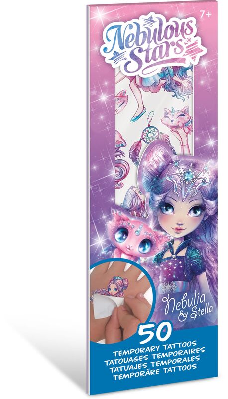 Nebulous Stars Temporary Mini Pad Tattoos-4 Σχέδια (11458)