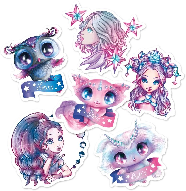 Nebulous Stars Decorative Vinyl Stickers-4 Σχέδια-1Τμχ (11460) - φωτογραφία 3