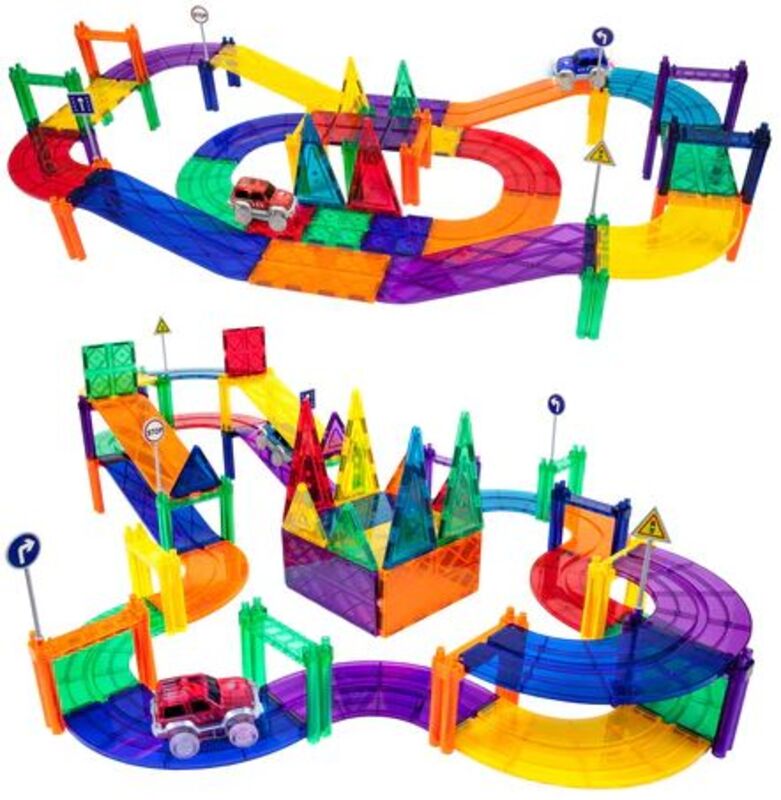 Picasso Tiles Magnetic Building Racing Track Set 80Τμχ (PTR80) - φωτογραφία 3