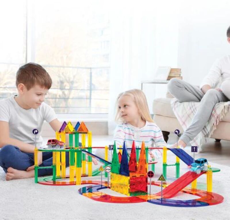 Picasso Tiles Magnetic Building Racing Track Set 80Τμχ (PTR80) - φωτογραφία 6