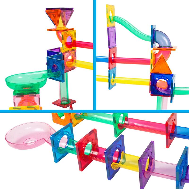 Picasso Tiles Marble Run με μαγνητικά πλακίδια, 71 τεμ. (PTG71) - φωτογραφία 5