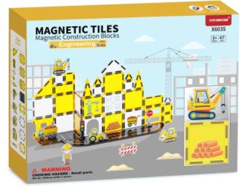 BW Magnetic Tiles Construction Set 47Τμχ (X6035)