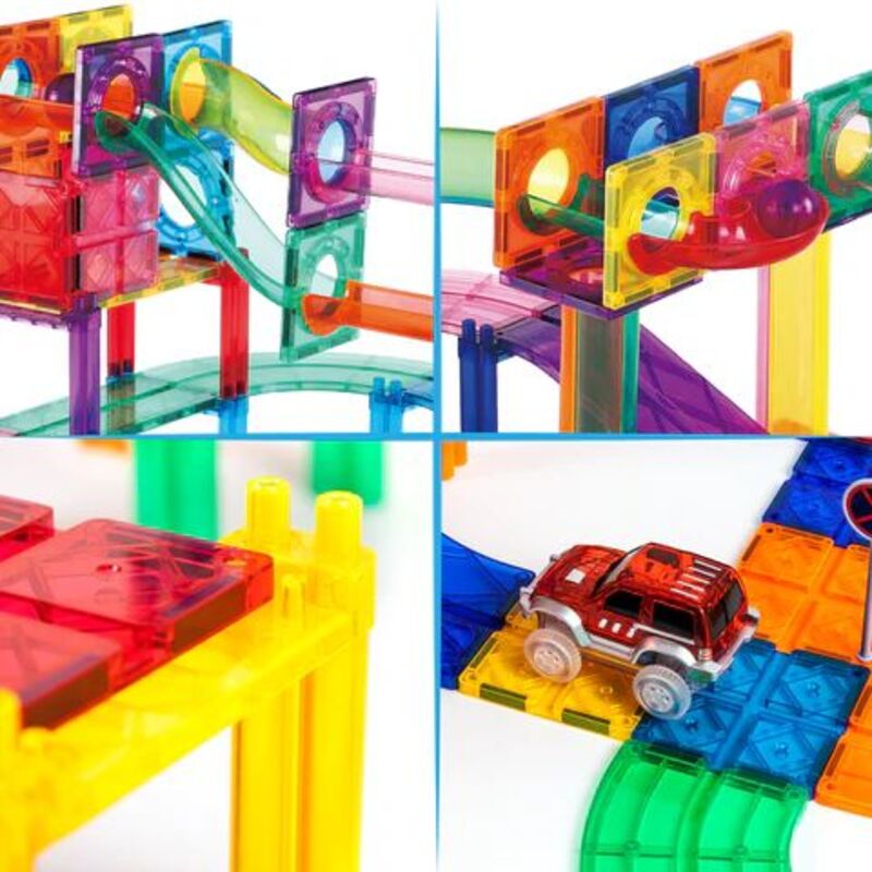 Picasso Tiles Marble Run Racing Track Set 2 In 1 108Τμχ (PTG108) - φωτογραφία 4