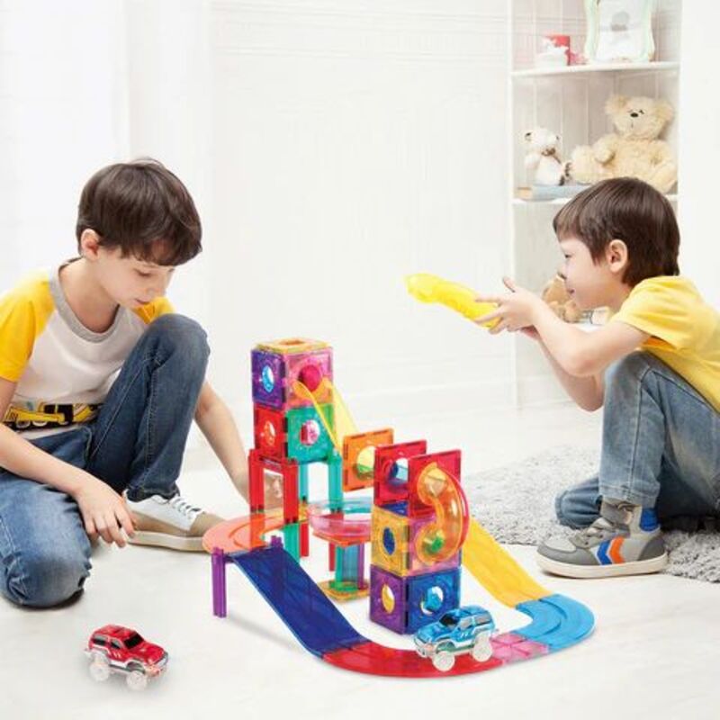 Picasso Tiles Marble Run Racing Track Set 2 In 1 108Τμχ (PTG108) - φωτογραφία 6