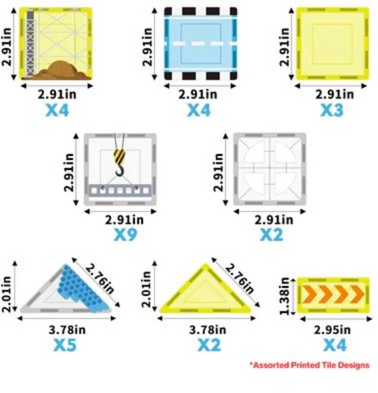 Picasso Tiles Construction Set With 8 Vehicles 45Τμχ (PTQ11) - φωτογραφία 5