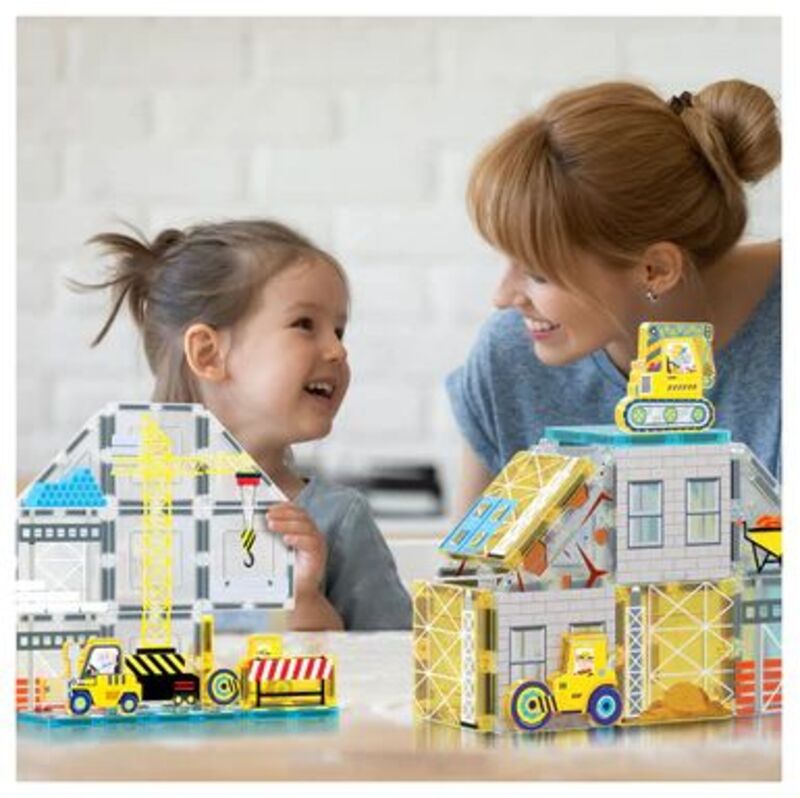 Picasso Tiles Construction Set With 8 Vehicles 45Τμχ (PTQ11) - φωτογραφία 6