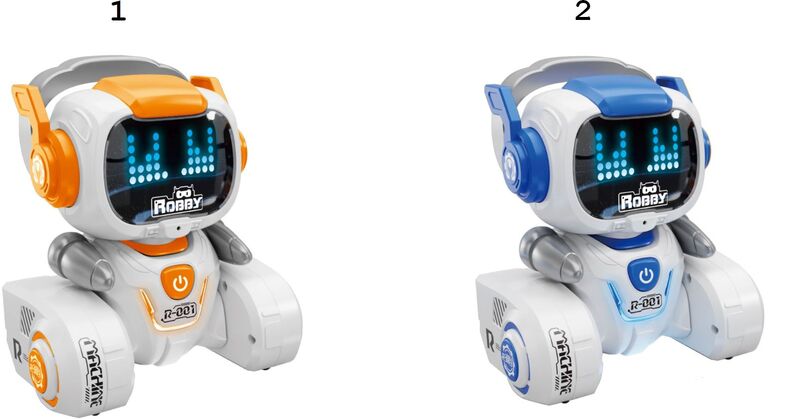 BW Robot Robbotic Robby With Light & Sound-2 Σχέδια (A101) - φωτογραφία 2