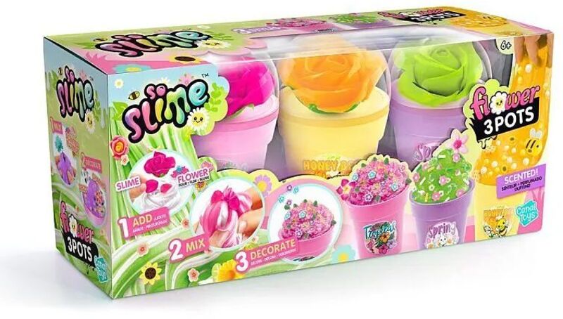 Canal So Slime Flower Βαζάκια 3Τμχ (SSC418)