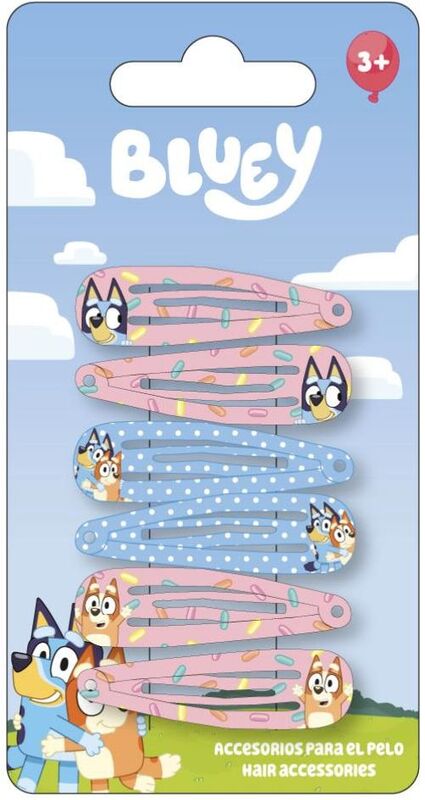 Cerda Bluey Σετ Hair Clips 6Τμχ (2500003442)
