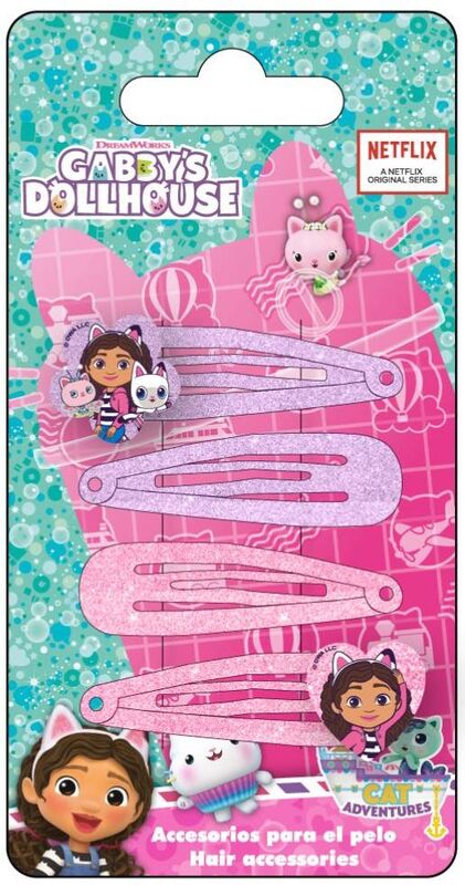 Cerda Gabby's Dollhouse Σετ Hair Clips 4Τμχ (2500003451)