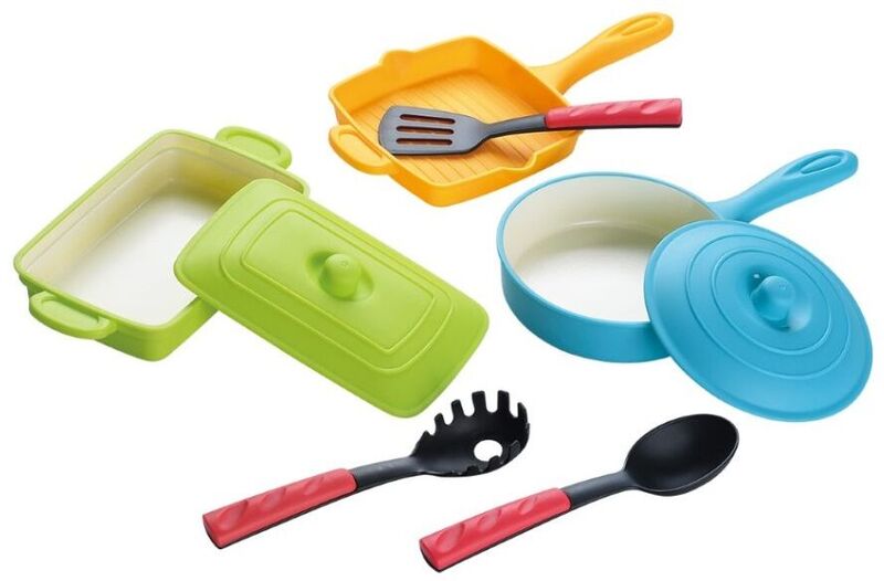 Playgo Σετ Κουζινικών Casserole & Grill Pan 8Τμχ (3705)