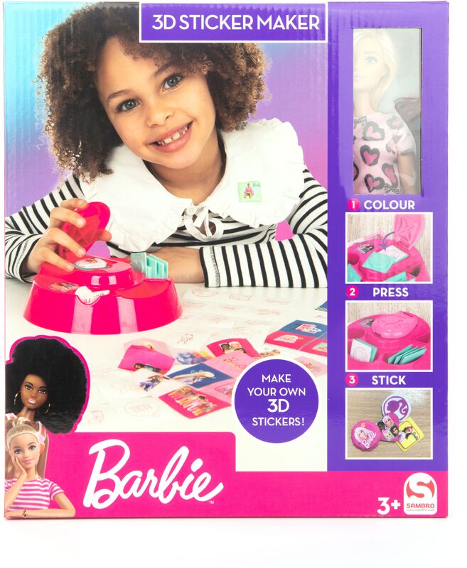 Sambro Barbie 3D Sticker Creator With Doll (BRB-4930-FO) 401948004930