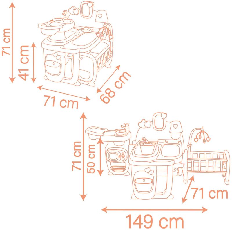 Smoby Baby Nurse Σετ Φροντίδας Μωρού Play Center (7/220394) φωτογραφία