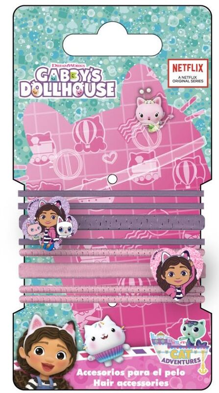 Cerda Gabby's Dollhouse Σετ Κοκκαλάκια Μαλλιών 8Τμχ (2500003450)