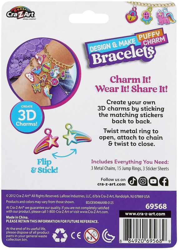 Cra-Z-Art Shimmer'N Sparkle Design & Make Puffy Charm Bracelet (69568) φωτογραφία