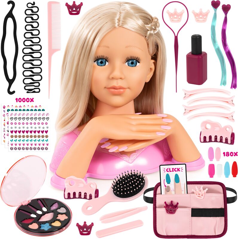 Bayer Super Model Κεφάλι Ομορφιάς & Αξεσουάρ Magic Nails Charlene (90090AA) - φωτογραφία 2