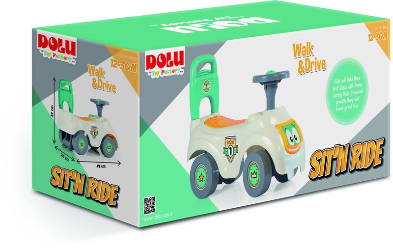 Dolu Περπατούρα Sit N Ride White (2622) φωτογραφία