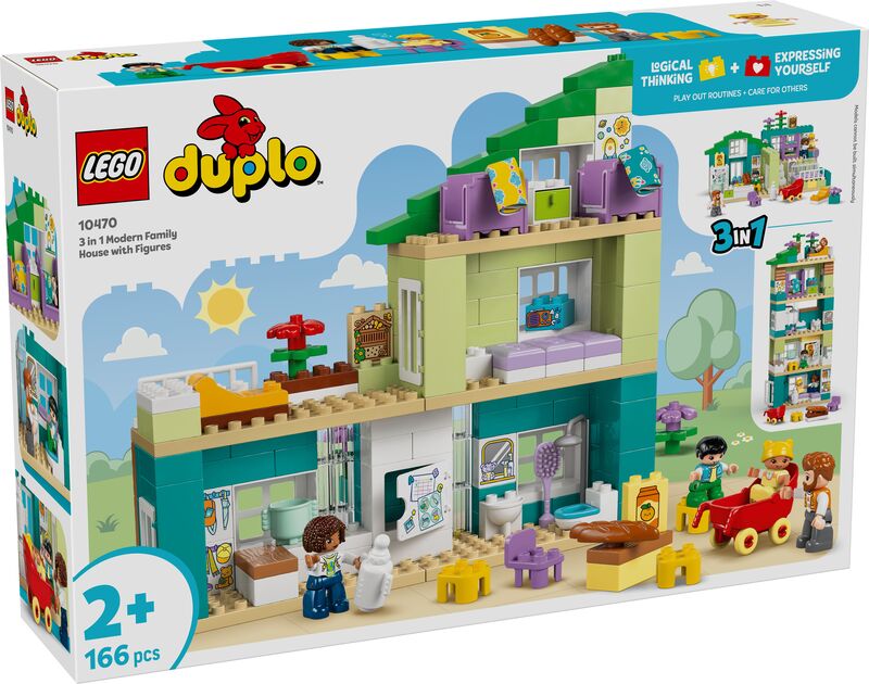 LEGO Duplo 3in1 Modern Family House With Figures (10470)