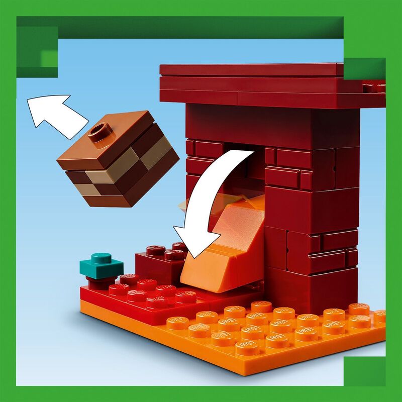 LEGO Minecraft The Nether Lava Battle (21266) φωτογραφία