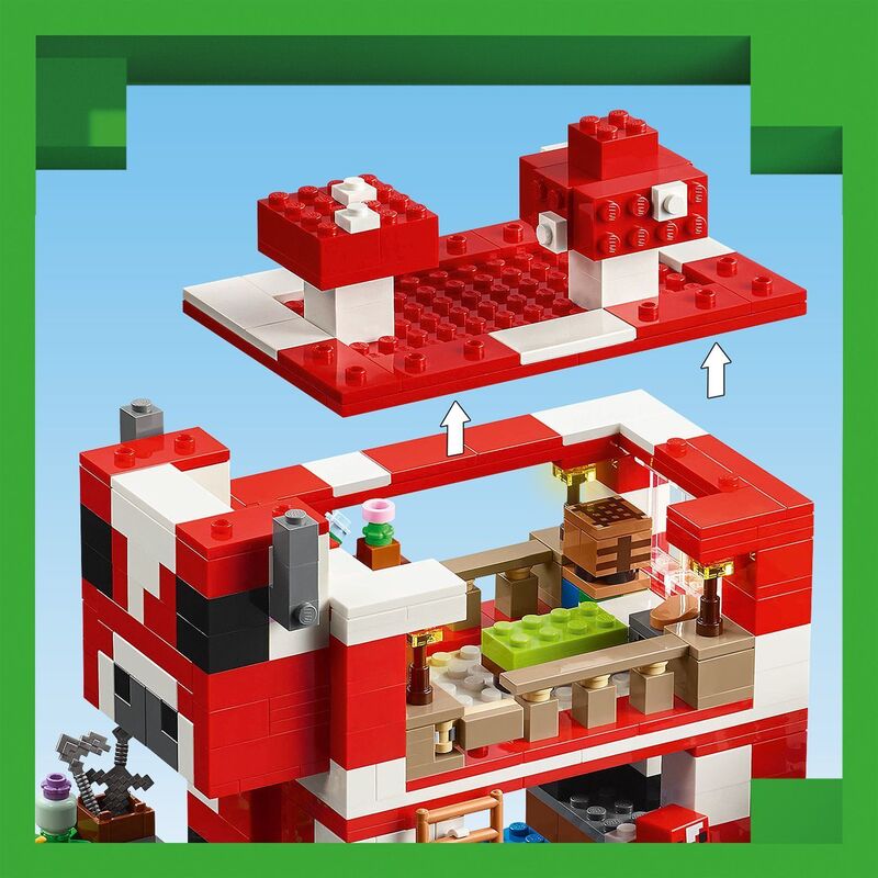 LEGO Minecraft The Mooshroom House (21270) φωτογραφία