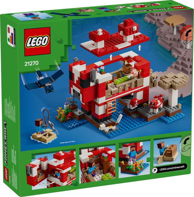 LEGO Minecraft The Mooshroom House (21270) φωτογραφία