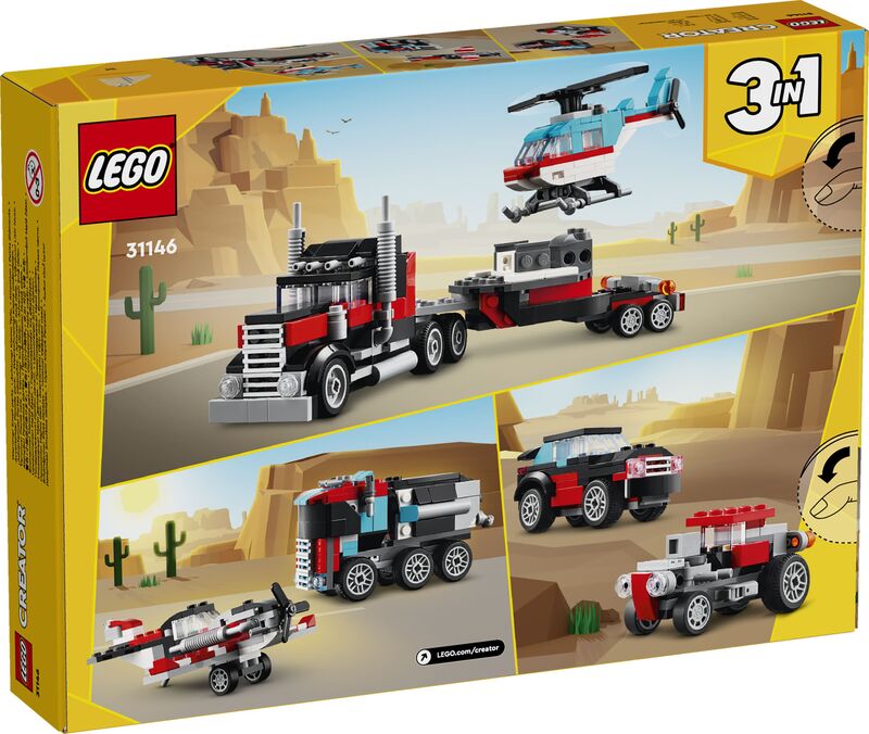 LEGO® Creator 3in1 Flatbed With Helicopter (31146) φωτογραφία