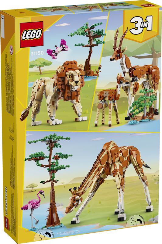 LEGO® Creator 3in1 Wild Safari Animals (31150) φωτογραφία