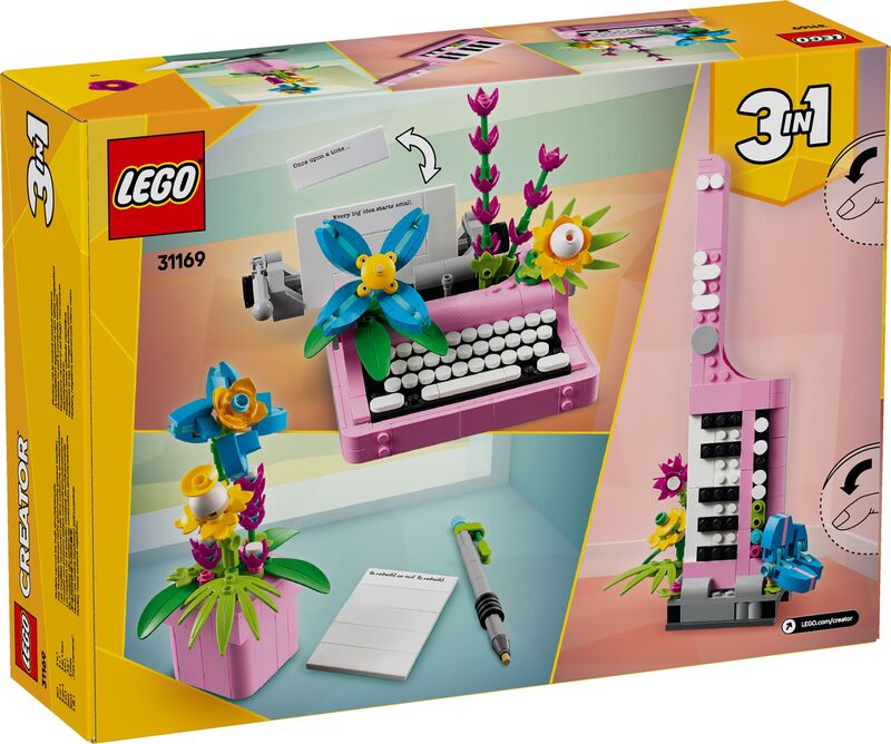 LEGO® Creator 3in1 Typewriter With Flowers (31169) φωτογραφία
