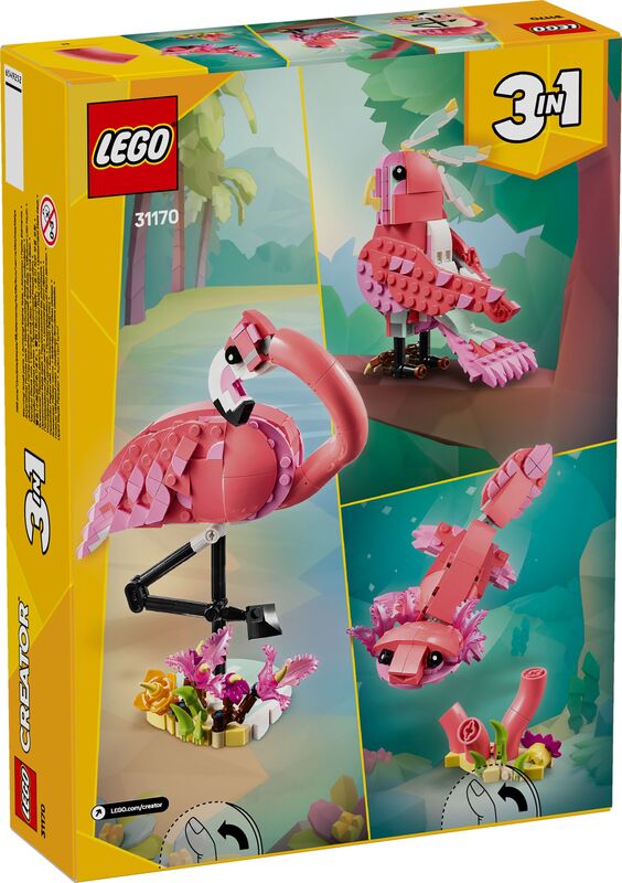 LEGO Creator 3in1 Wild Animals: Pink Flamingo (31170) φωτογραφία