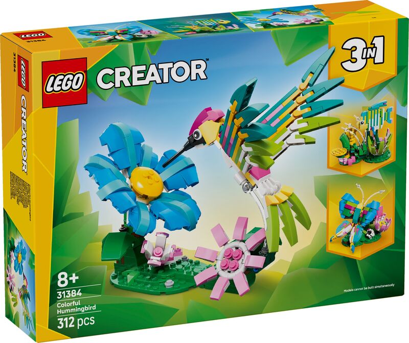 LEGO Creator 3in1 Wild Animals: Colorful Hummingbird (31384)
