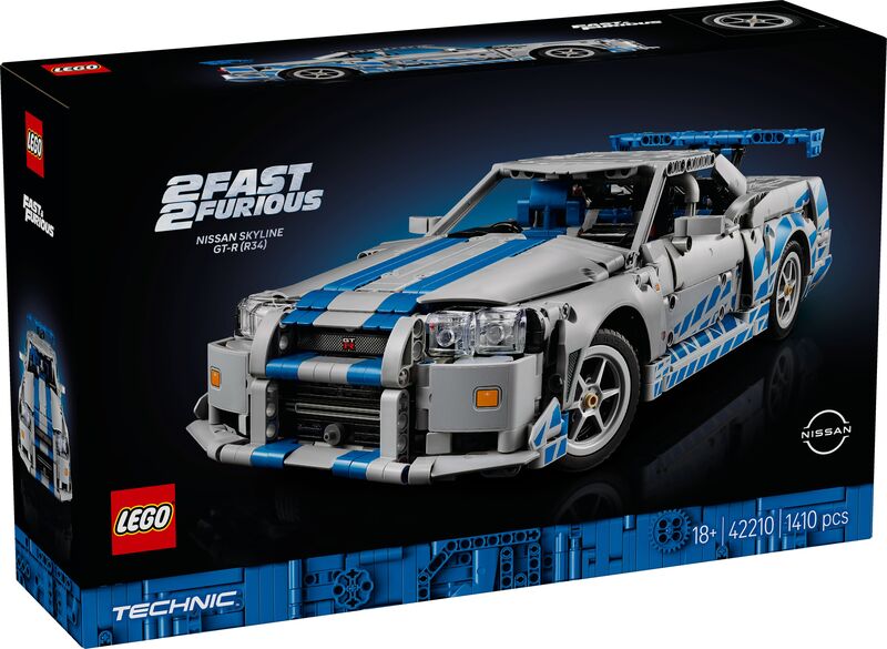 LEGO Technic 2 Fast 2 Furious Nissan Skyline GT-R (R34) (42210)